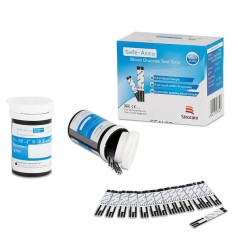 Hộp 50 Que và Hộp 50 Kim thử Đường Huyết Sinocare Safe Accu