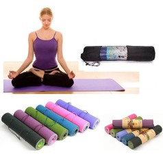 Bộ thảm tập Yoga miDoctor cao cấp chống trơn trượt (Kèm bao và dây buộc thảm)