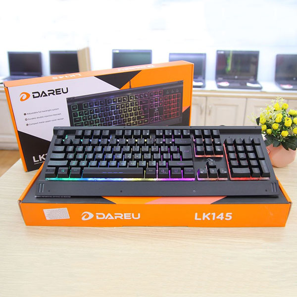 Bàn phím led giả cơ chuyên game chống nước cao cấp DareU LK145