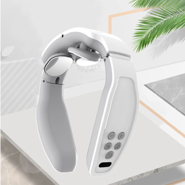 Máy massage cổ 3D xung điện cao cấp HM-X85 sử dụng an toàn C142, TRẮNG