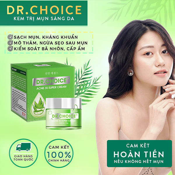Combo 2 Lọ Kem Ngừa Mụn Sáng Da Chuẩn Hàn Quốc Dr.Choice